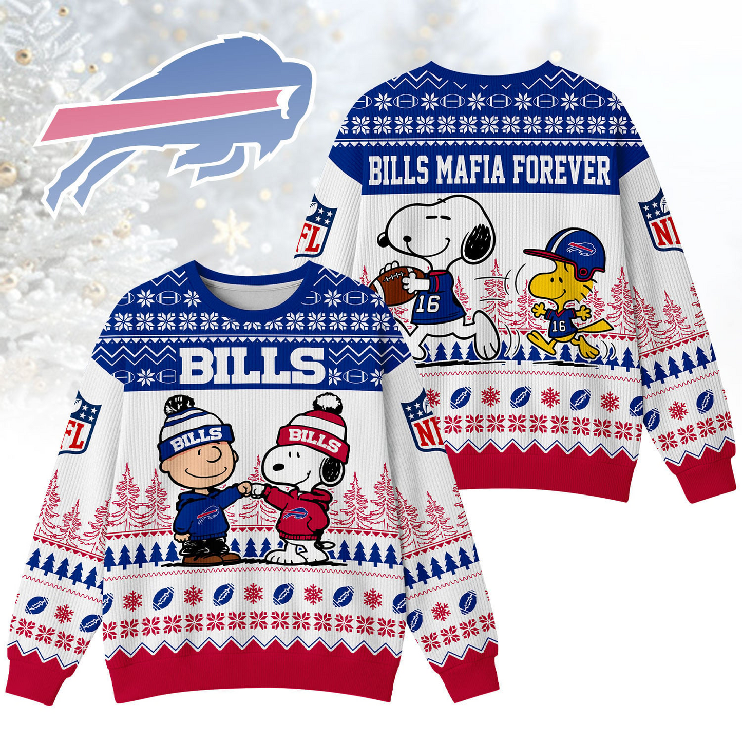 BB Premium NFL Snoopy Winter SweatShirt DDT CTND