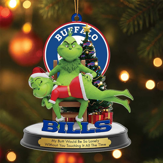 BB Premium NFL x Grinch Acrylic Ornament DDT NTL