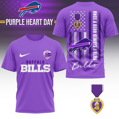 BB Premium National Purple Hear Day 3D Shirt  300626