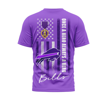 BB Premium National Purple Hear Day 3D Shirt  300626