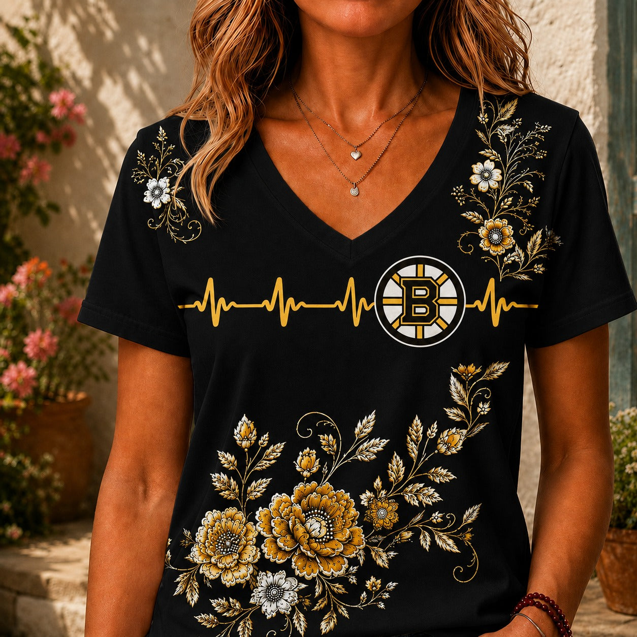 BB x NHL Luxury Women V-Neck Shirt