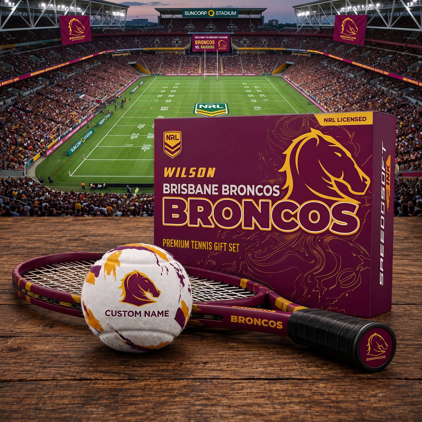BB_PREMIUM NRL  EXCLUSIVE PERSONALIZED TENNIS BALL SET LIMITED EDTION