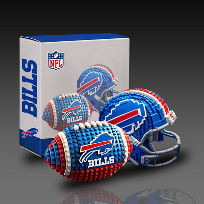 NFL Team Ball & Helmets Building Block Football Set DDT CTND