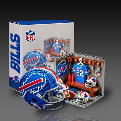 NFL Team Changing Room & Helmets Building Block Football Set DDT CTND