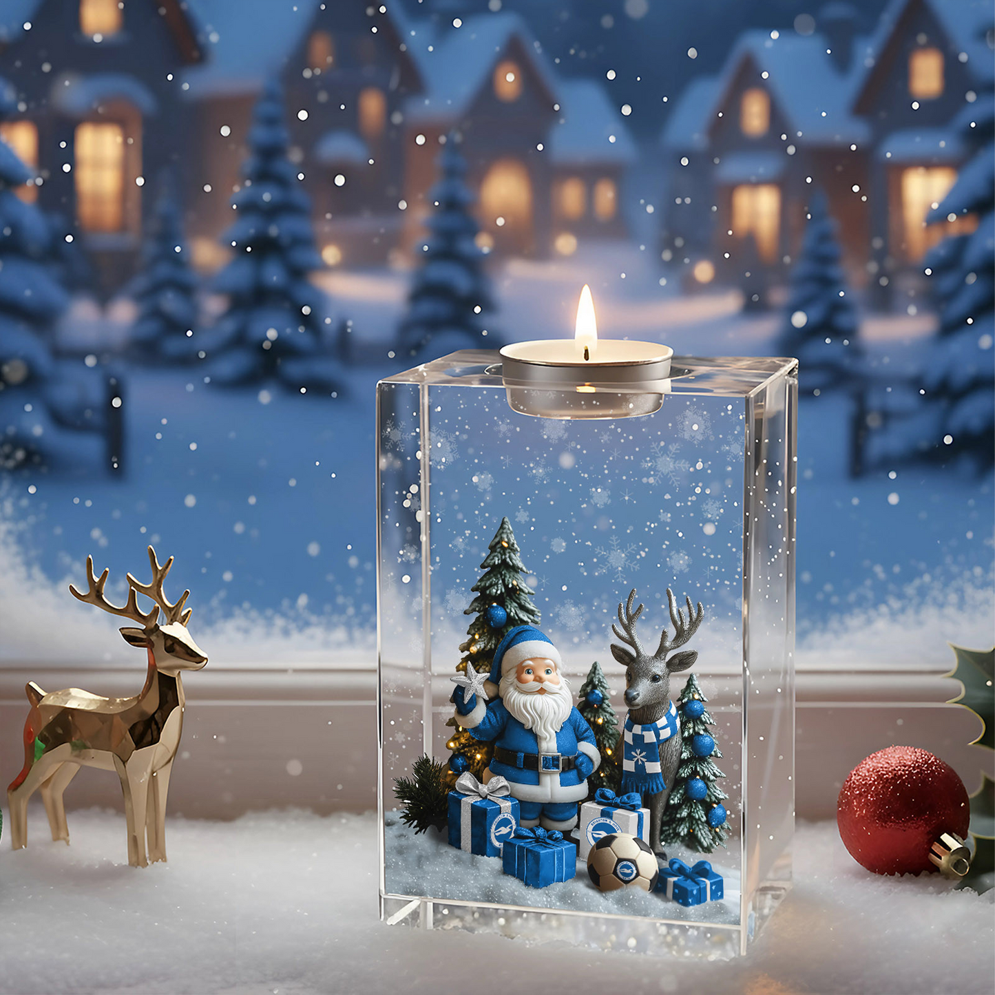 BHA x EPL Personalized Christmas Crystal Candle Holder DatND DVT