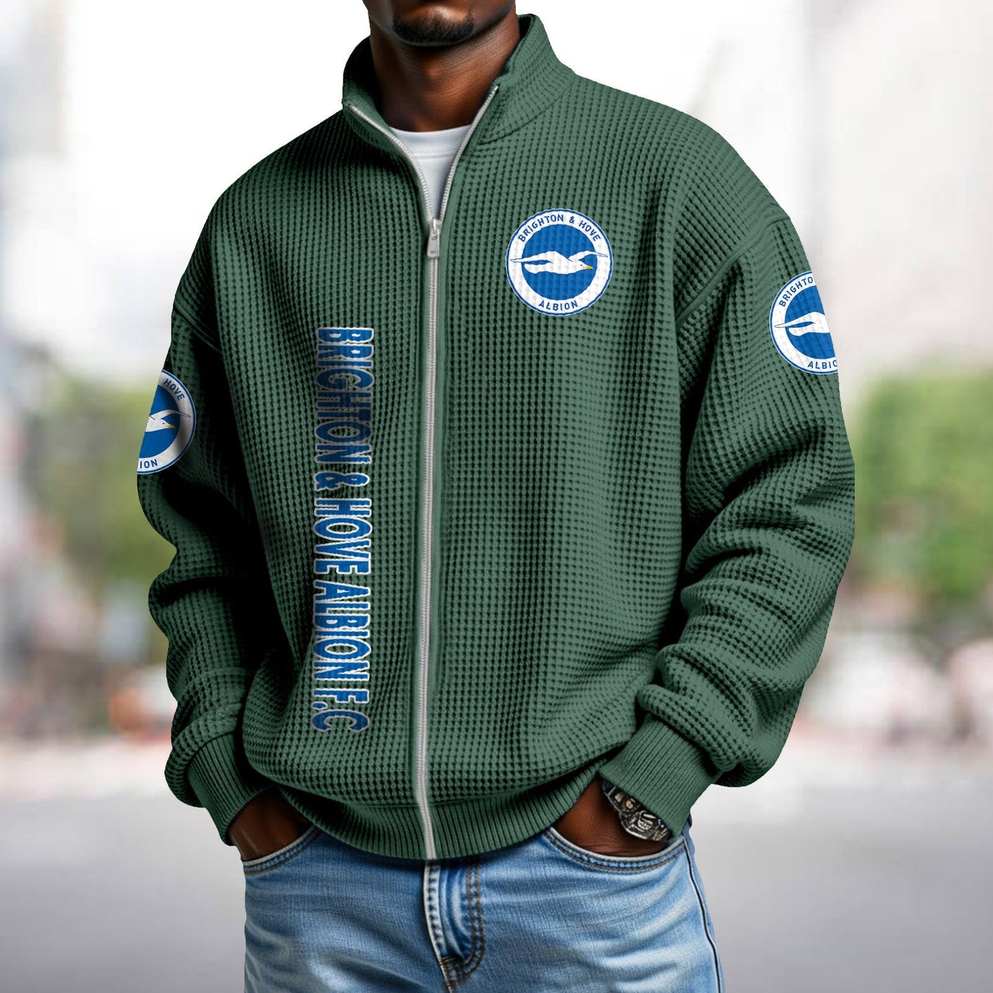 BHA x EPL Waffle Zip Up Sweatshirt DatND DVT