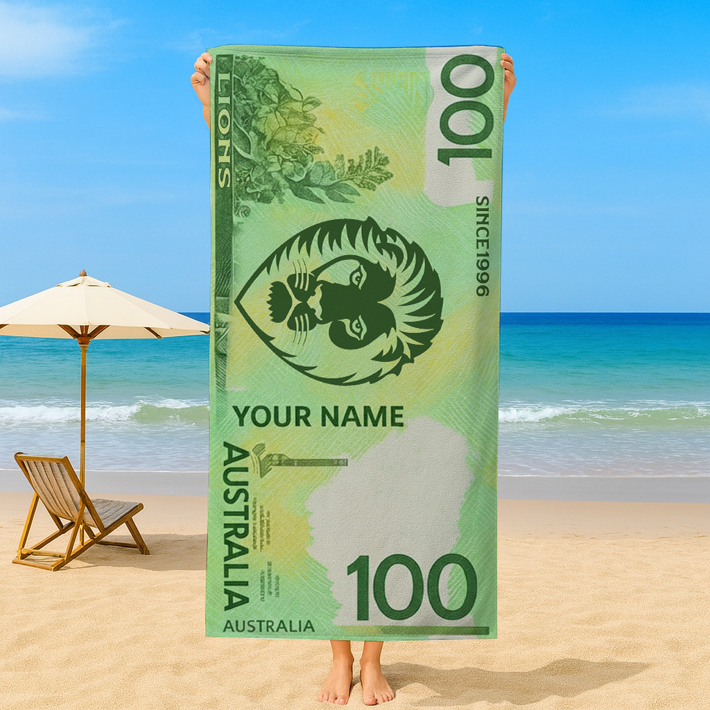 BL x AFL $100 Personalized Beach Towel Gifts For Fan DDT CTND