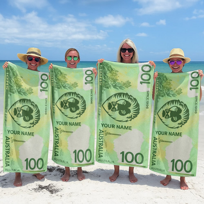 BL x AFL $100 Personalized Beach Towel Gifts For Fan DDT CTND