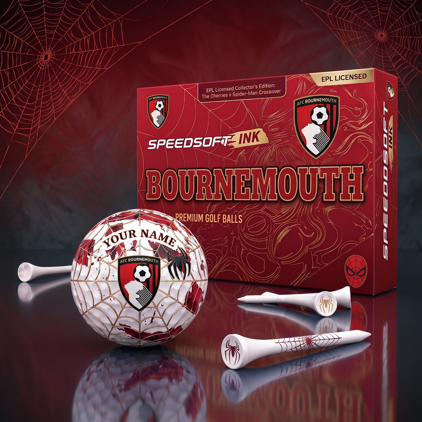 BOU X PREMIUM EPL SPIDER EDITION SPEEDSOFT GOLF BALL SET