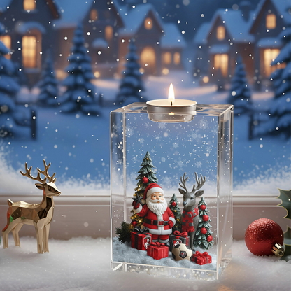 BOU x EPL Personalized Christmas Crystal Candle Holder DatND DVT