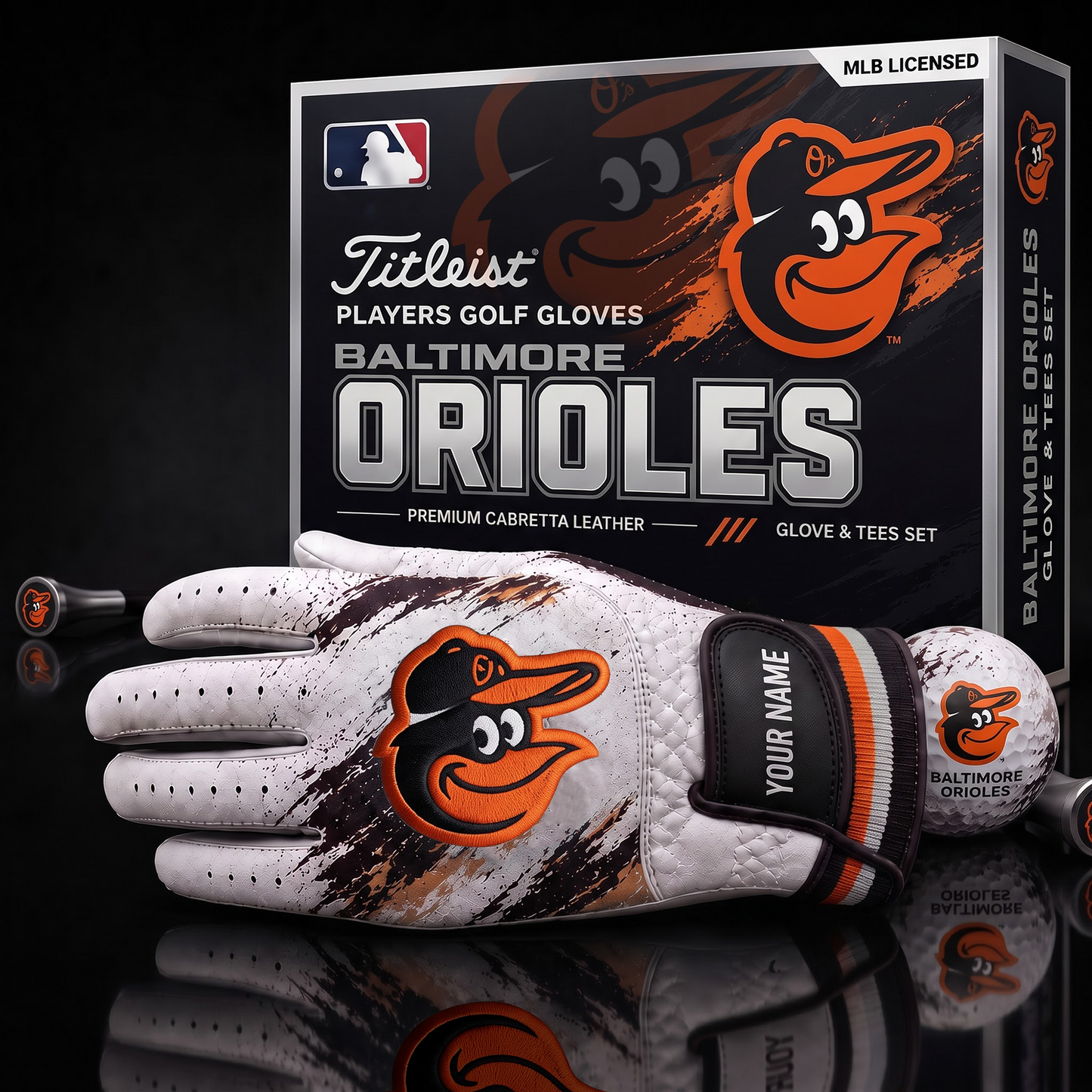 BO_MLB LUXURY PERSONALIZED GOLF GLOVE SET LIMITED EDTION