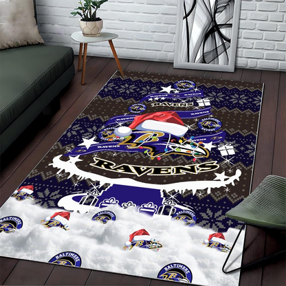 BR NFL Chrismas Carpet Rug DDT NTL