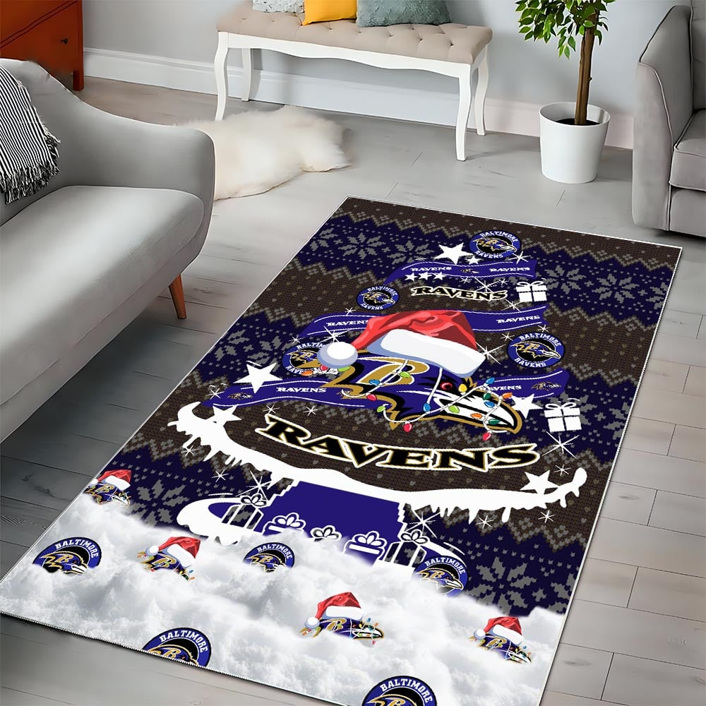 BR NFL Chrismas Carpet Rug DDT NTL