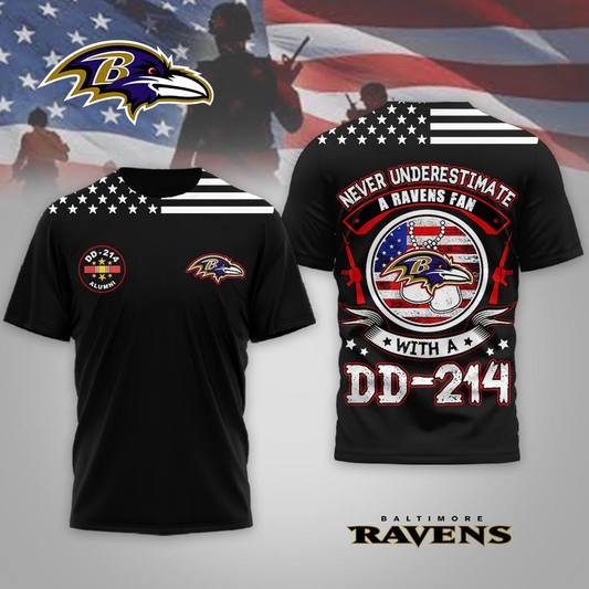 BR Premium NFL DD-214 Alumni 3D Shirt DDT NTL