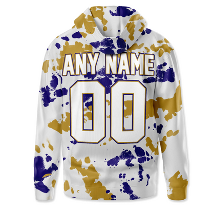 BR Premium NFL Gridiron Splash Personalized Hoodie DDT CTND