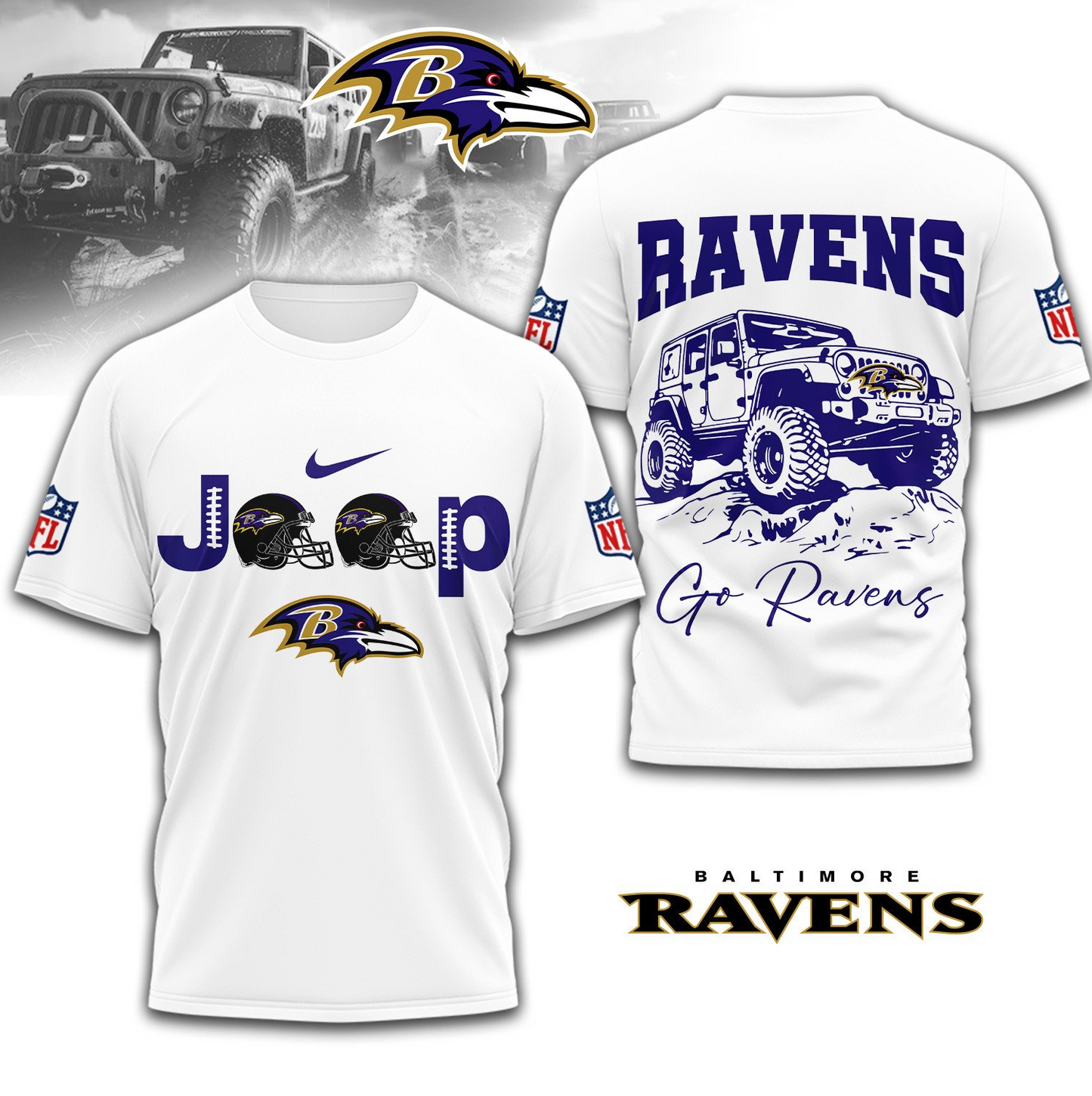 BR Premium NFL Jeep 3D Shirt DDT 101125 NTL