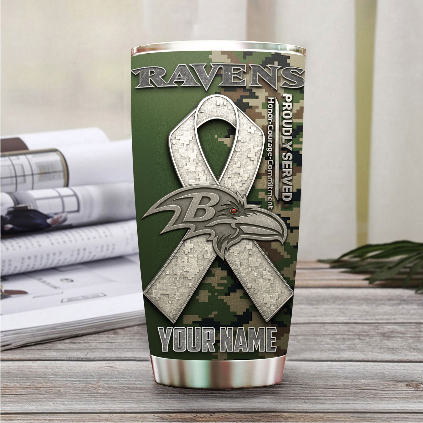 BR Premium NFL Proudly Served Tumbler DDT NTL