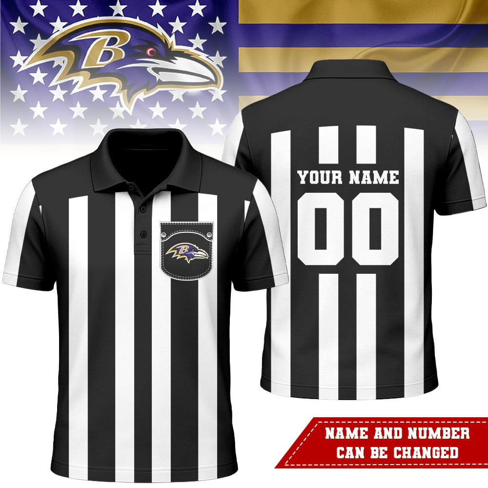 BR Premium NFL Referees 3D Polo Shirt DDT NTL