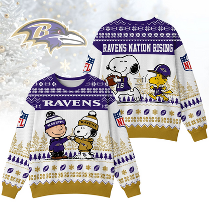 BR Premium NFL Snoopy Winter SweatShirt DDT CTND