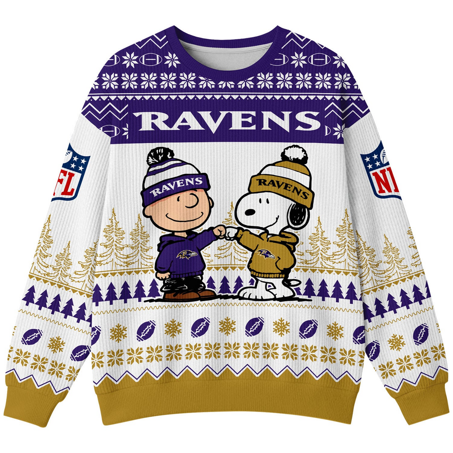 BR Premium NFL Snoopy Winter SweatShirt DDT CTND