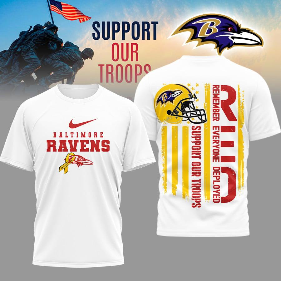 BR Premium NFL Support Our Troops T-shirt DDT 101125 HLPHUONG