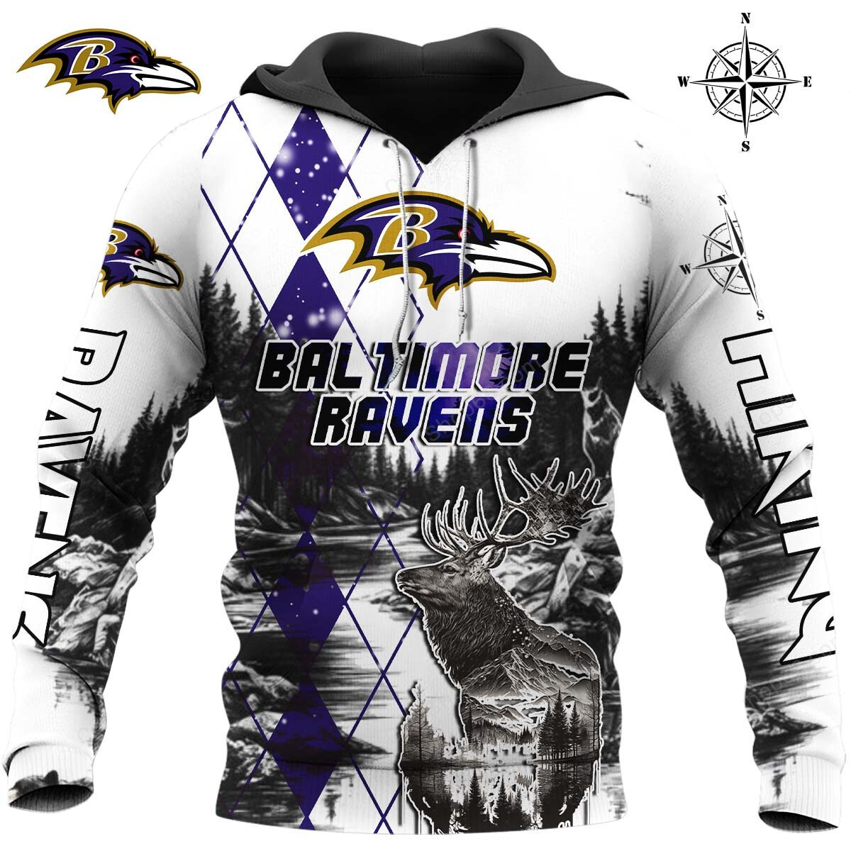 BR x NFL Hiking 3D Hoodie DDT CTND