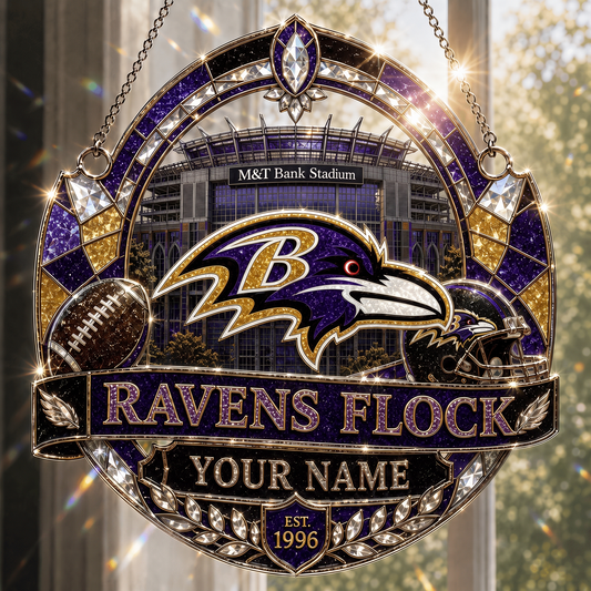 BR x NFL Premium Suncatcher Luxury Personalized Gift For Fan