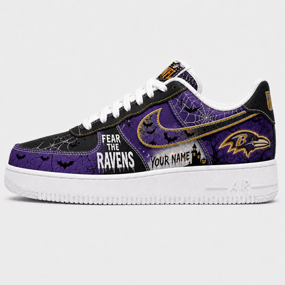 BR x Premium NFL Fear The Team Halloween AF1 Sneakers
