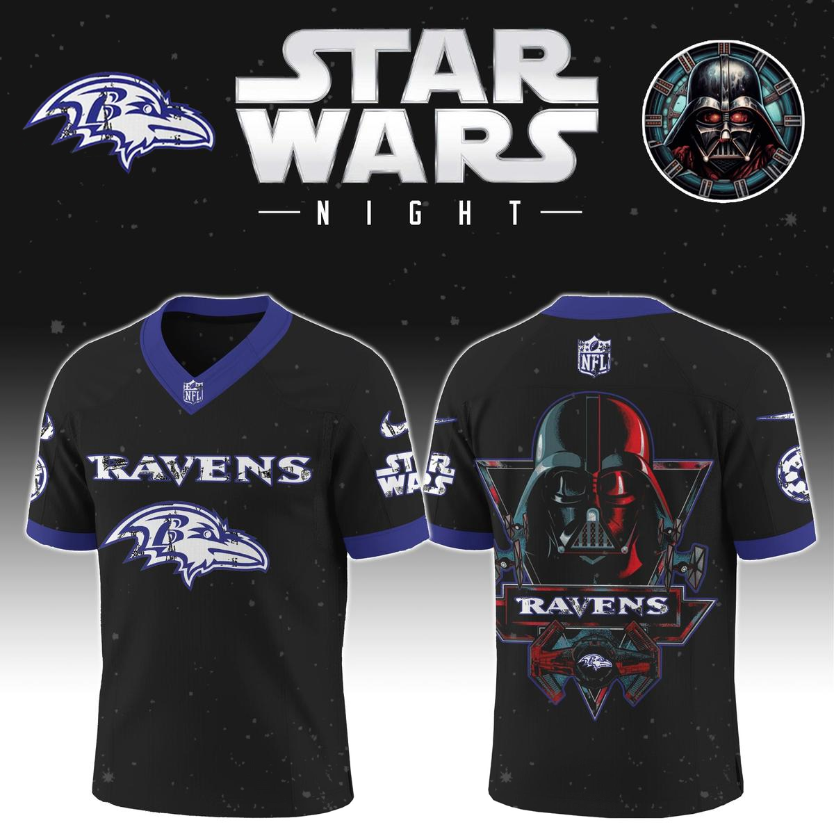 BR x S.Wars Darth Vader 2025 Football Jersey DDT NTL