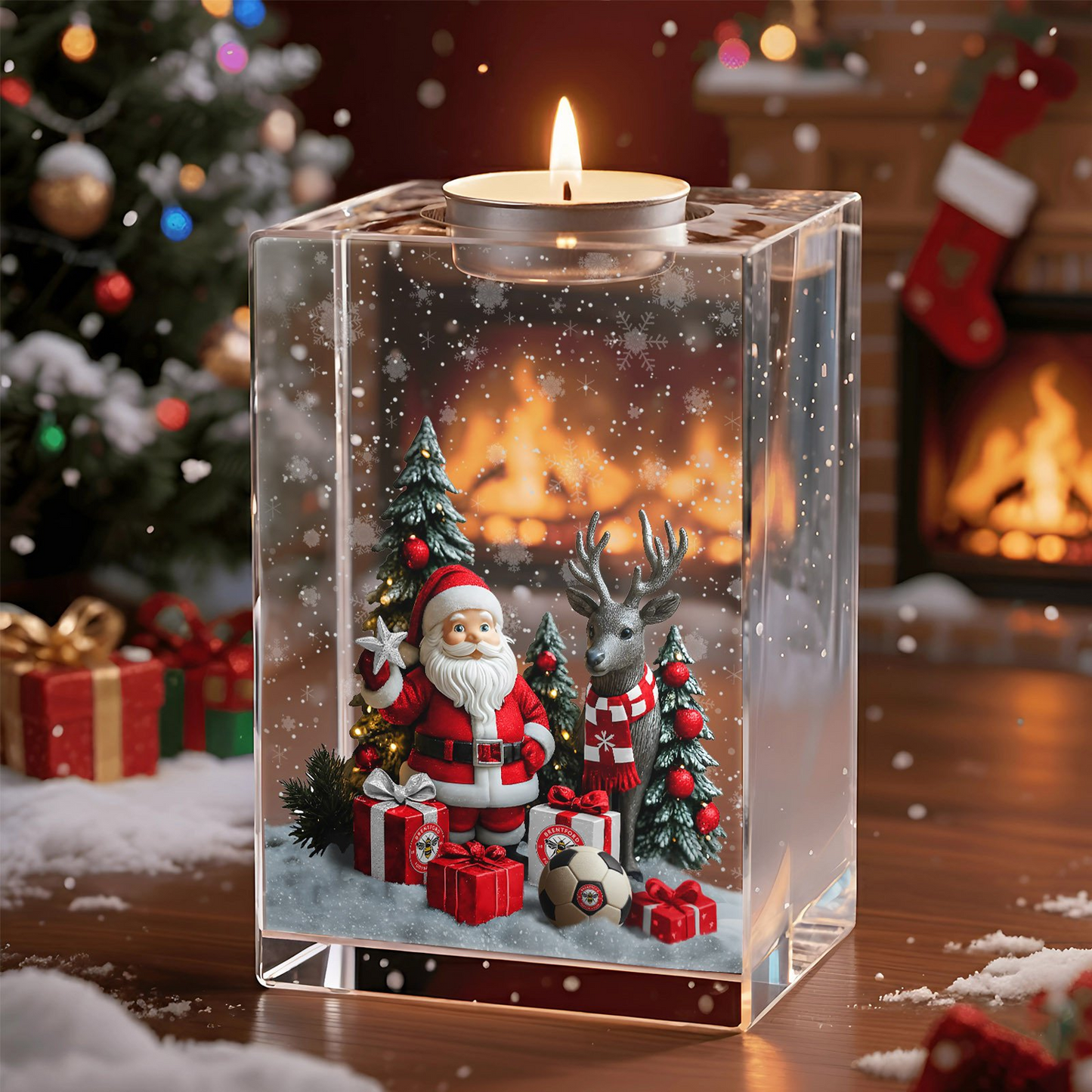 BRE x EPL Personalized Christmas Crystal Candle Holder DatND DVT