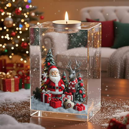 BRE x EPL Personalized Christmas Crystal Candle Holder DatND DVT