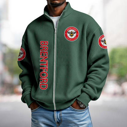 BRE x EPL Waffle Zip Up Sweatshirt 1911 DatND DVT