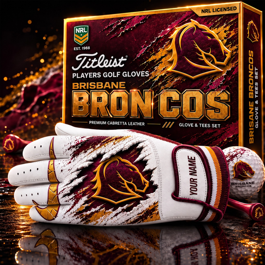 BRI PREMIUM NRL PLAYERS GOLF GLOVE GIFT SET  V2