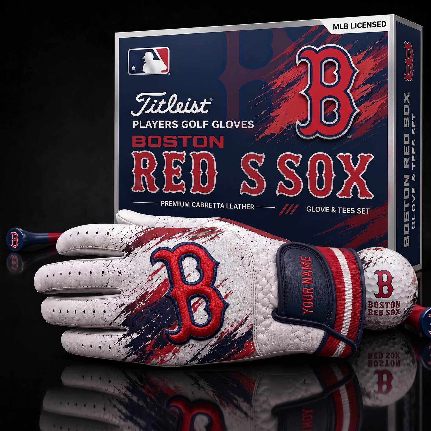 BRS_MLB LUXURY PERSONALIZED GOLF GLOVE SET LIMITED EDTION