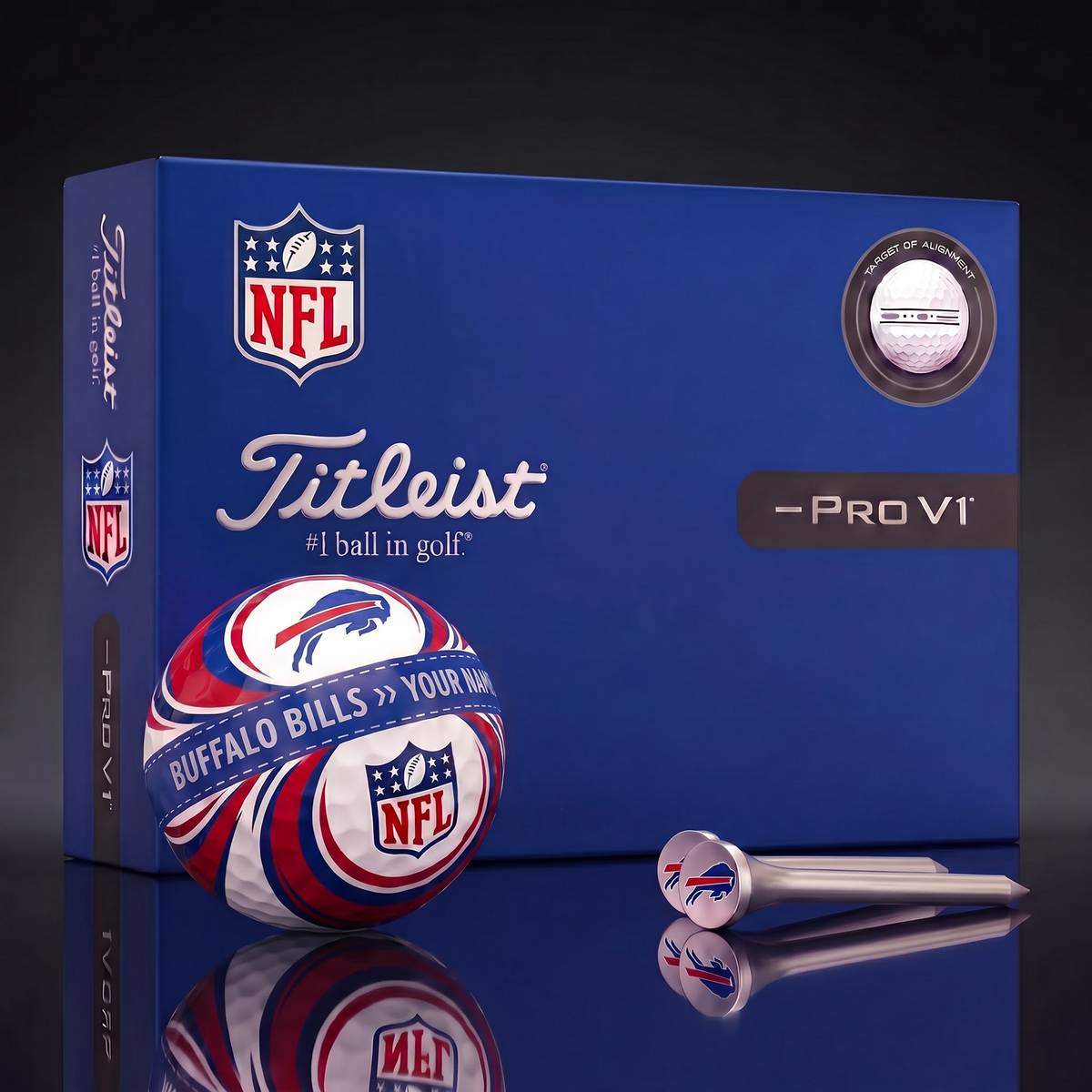 BUF X Luxury NFL Football Golf Ball Set – Personalized Edition