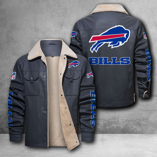BUF X NFL LEATHER JACKET DATND THUONGNH