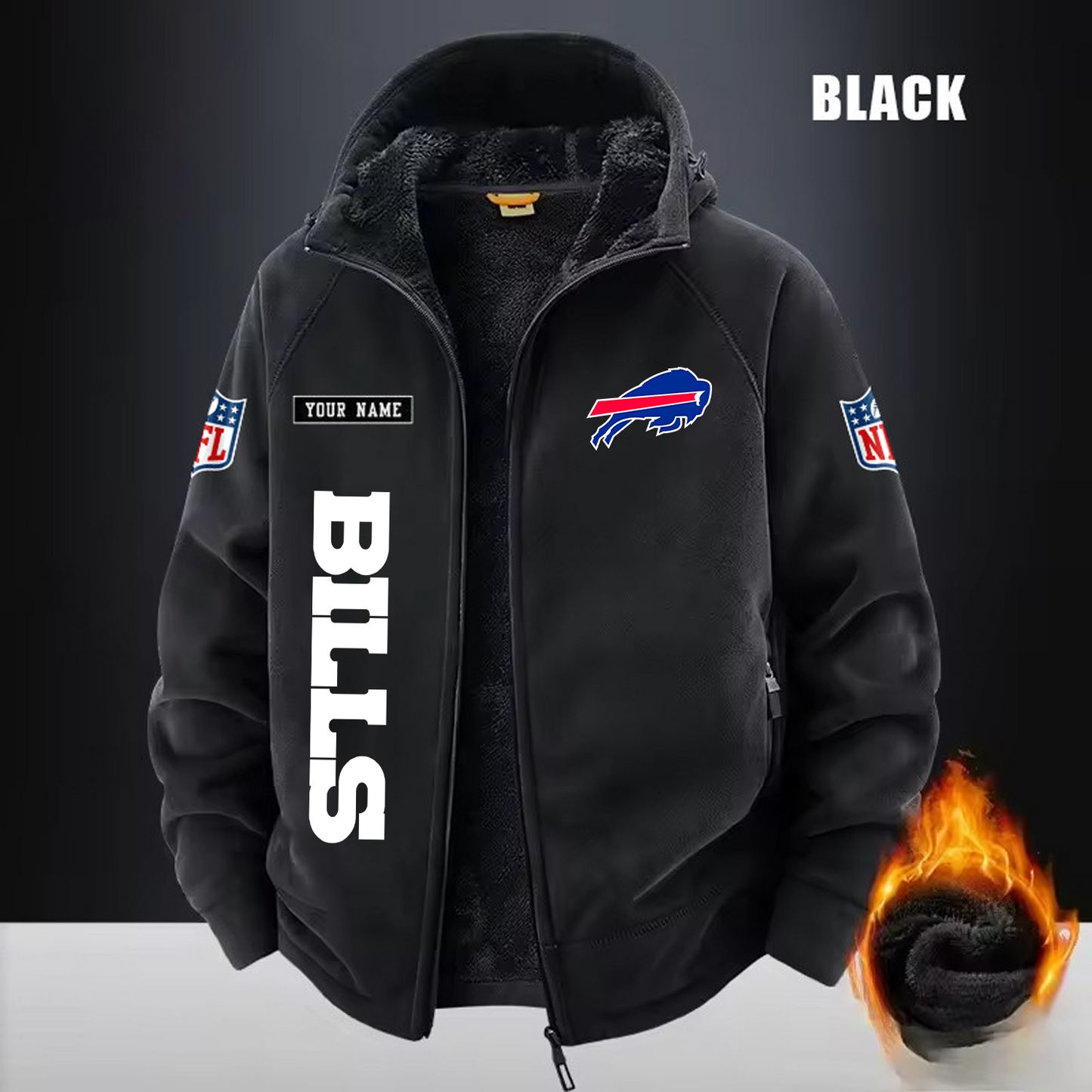 BUF x NFL 3D Half-zip Hoodie DATND TANTD