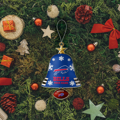 BUF x NFL Christmas Bell Ornament Custom Any Name DatND DVT