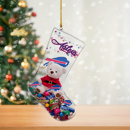 BUF x NFL Christmas Personalized Acrylic Ornament DatND DVT