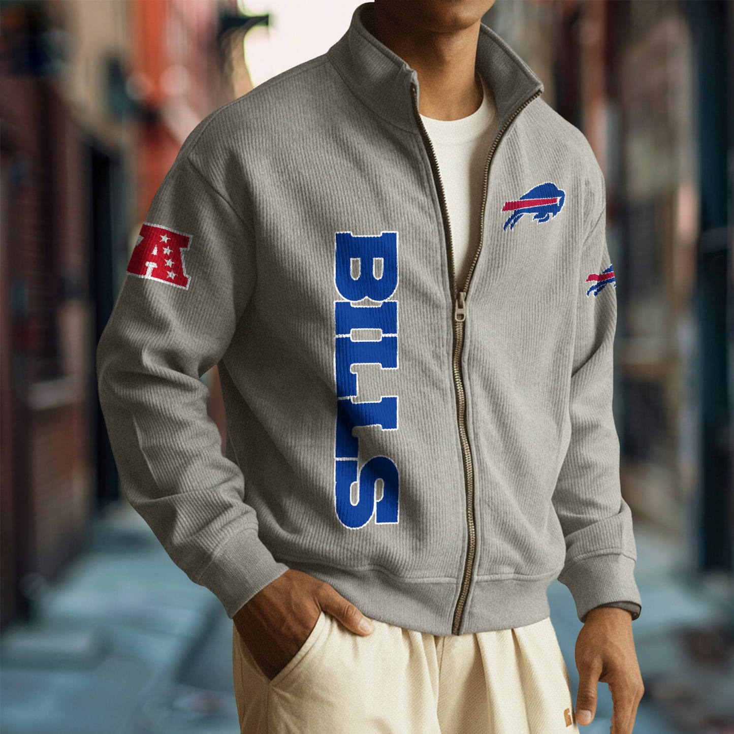 BUF x NFL Corduroy Zip-Up Jacket DatND DVT