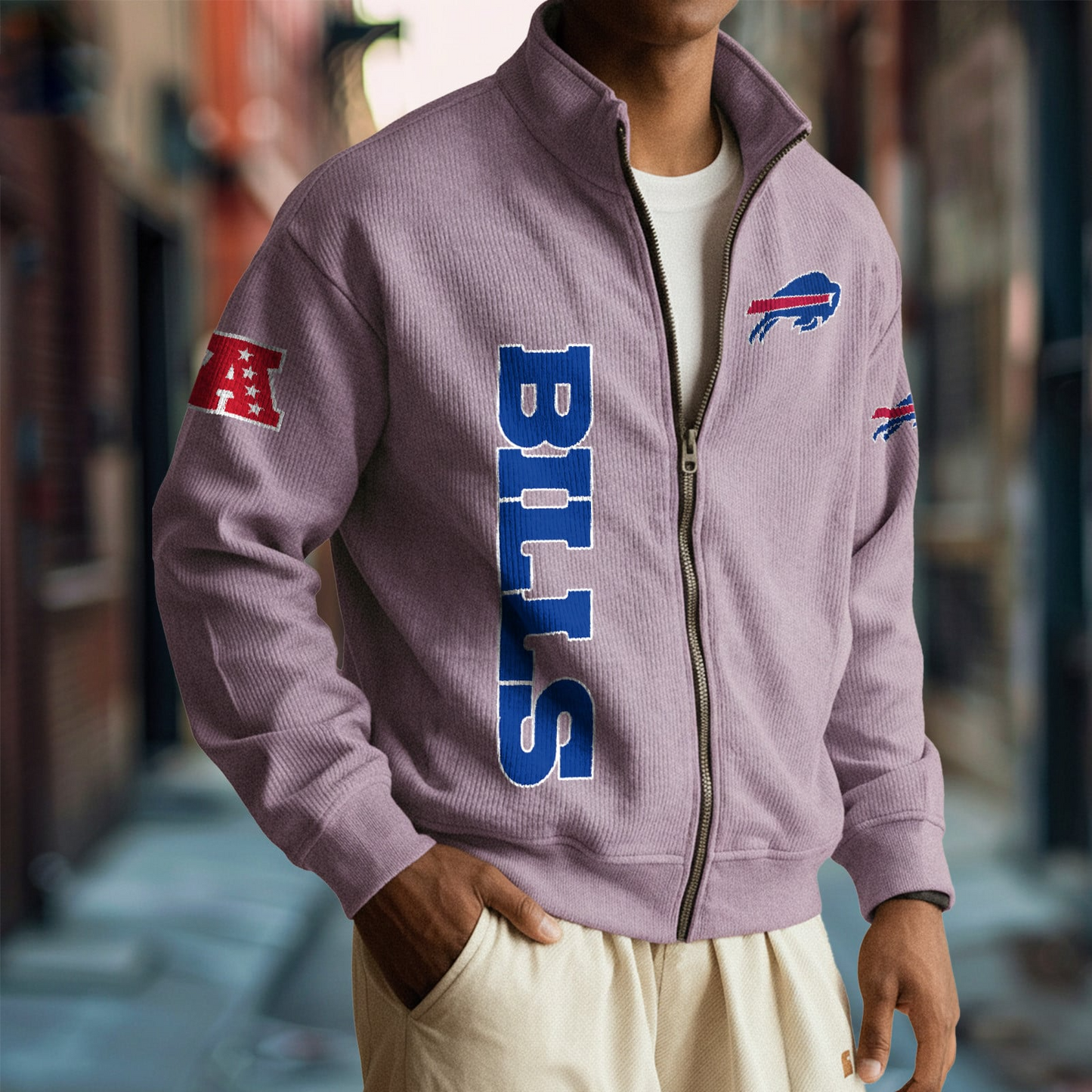 BUF x NFL Corduroy Zip-Up Jacket DatND DVT