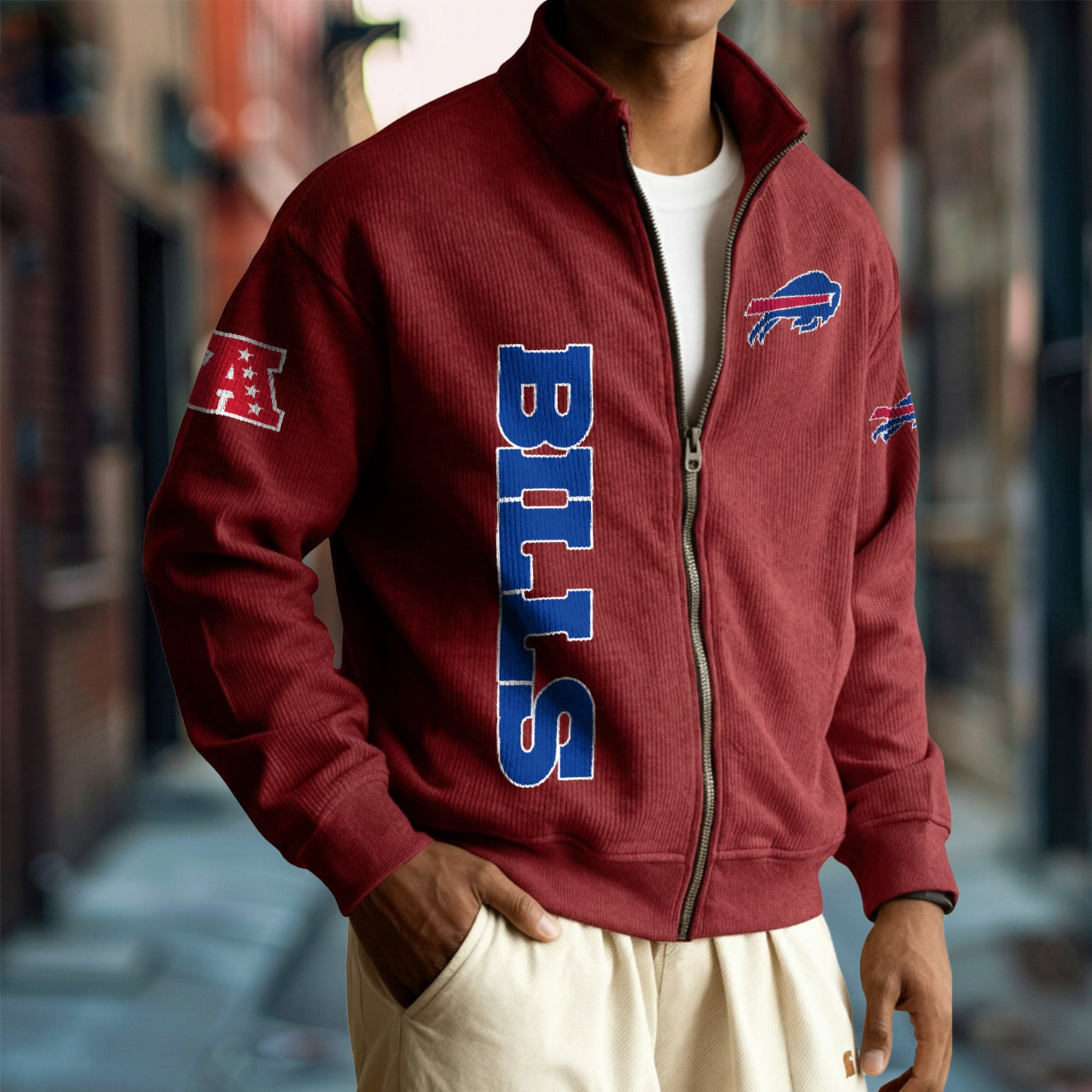 BUF x NFL Corduroy Zip-Up Jacket DatND DVT