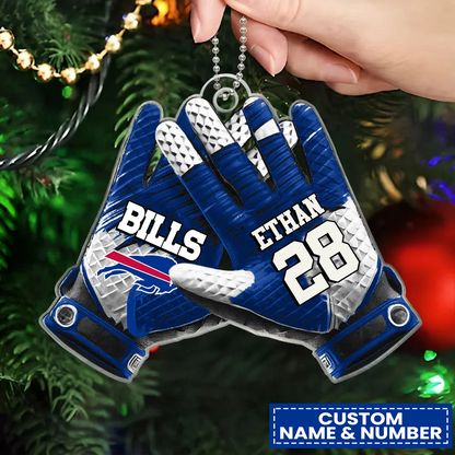 BUF x NFL Customized Christmas Acrylic Ornament DATND TANTD