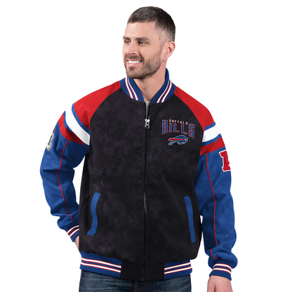 BUF x NFL Officially Licensed Faux Suede Jacket DATND TANTD