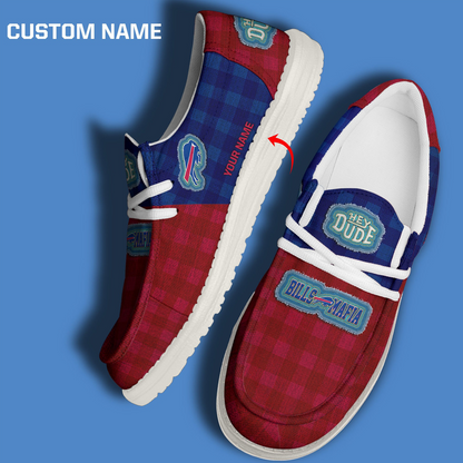 BUF x NFL Premium Hey Dude Shoes DATND TANTD