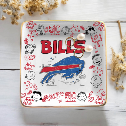 BUF x NFL Premium NFL Snoopy Jewelry Dish 0406 DatND DVT