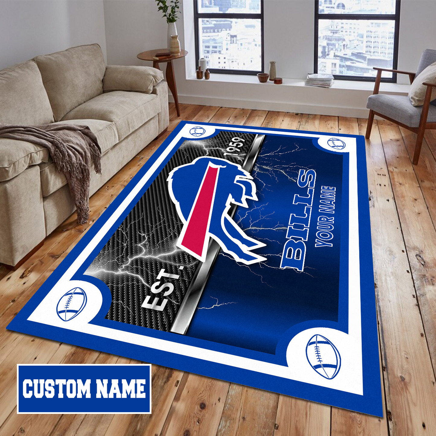 BUF x NFL Rug DATND TANTD