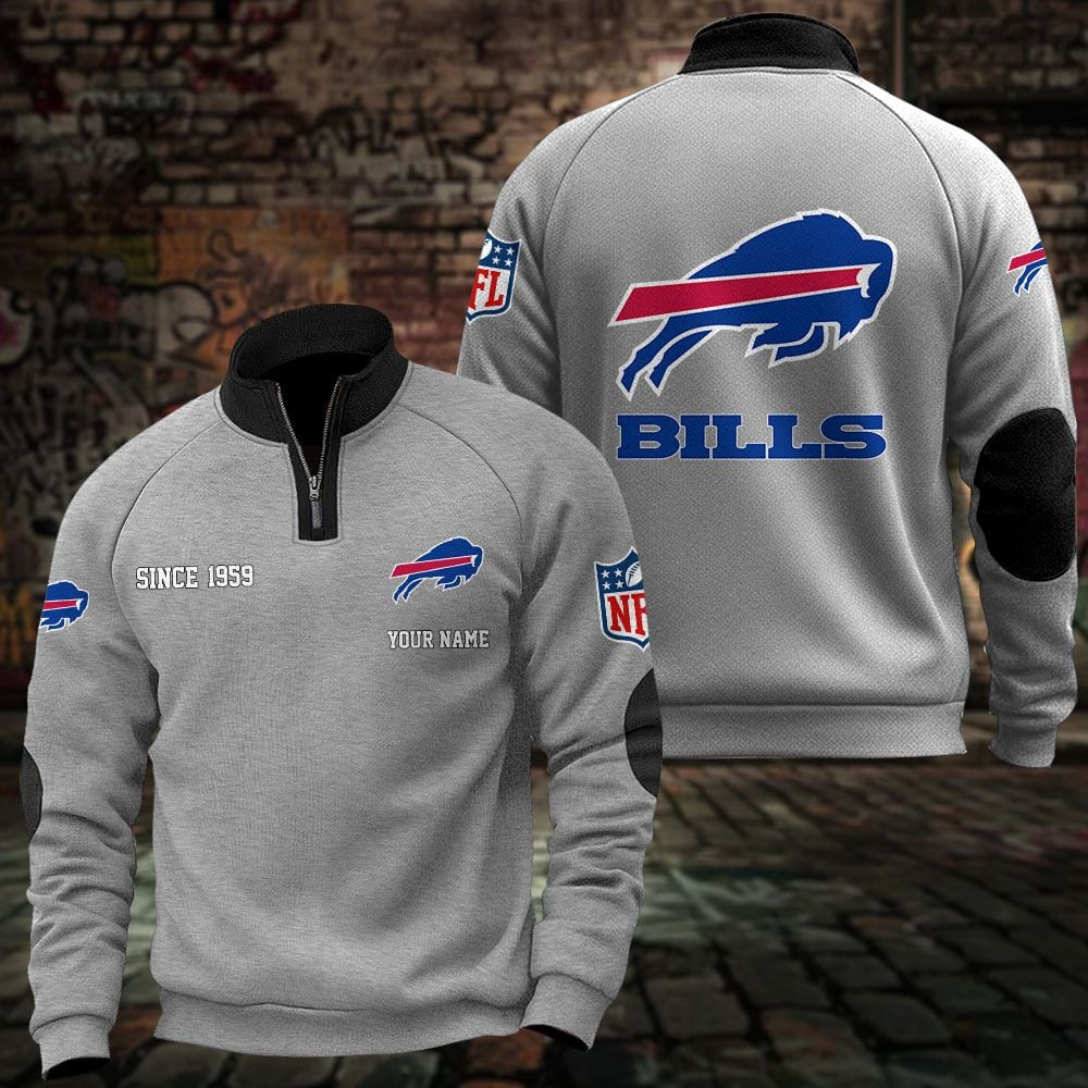 BUF x NFL Sweatshirts Quarter Collared Sweatshirt Pullover DatND DVT