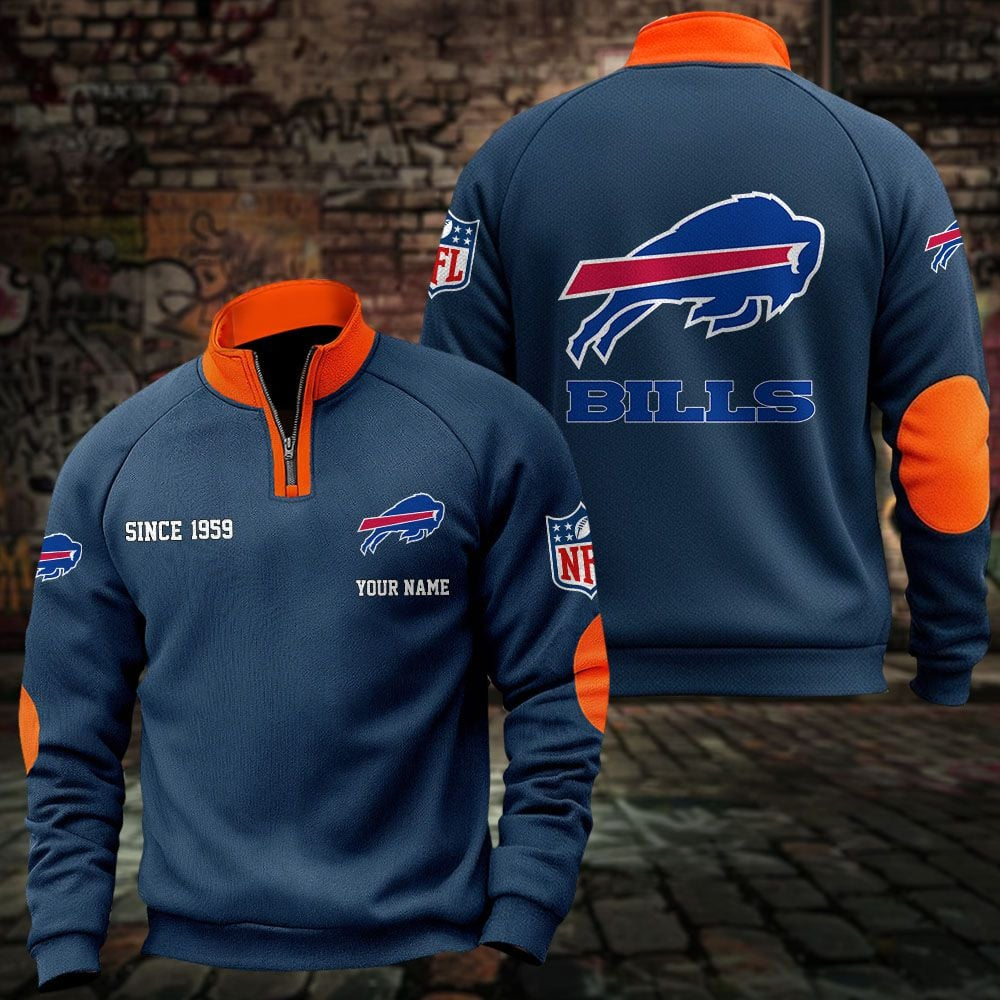 BUF x NFL Sweatshirts Quarter Collared Sweatshirt Pullover DatND DVT