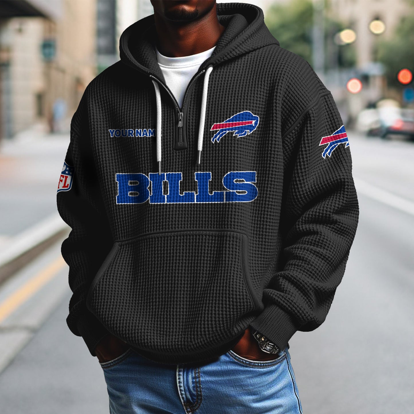 BUF x NFL Waffle Hoodie DatND DVT
